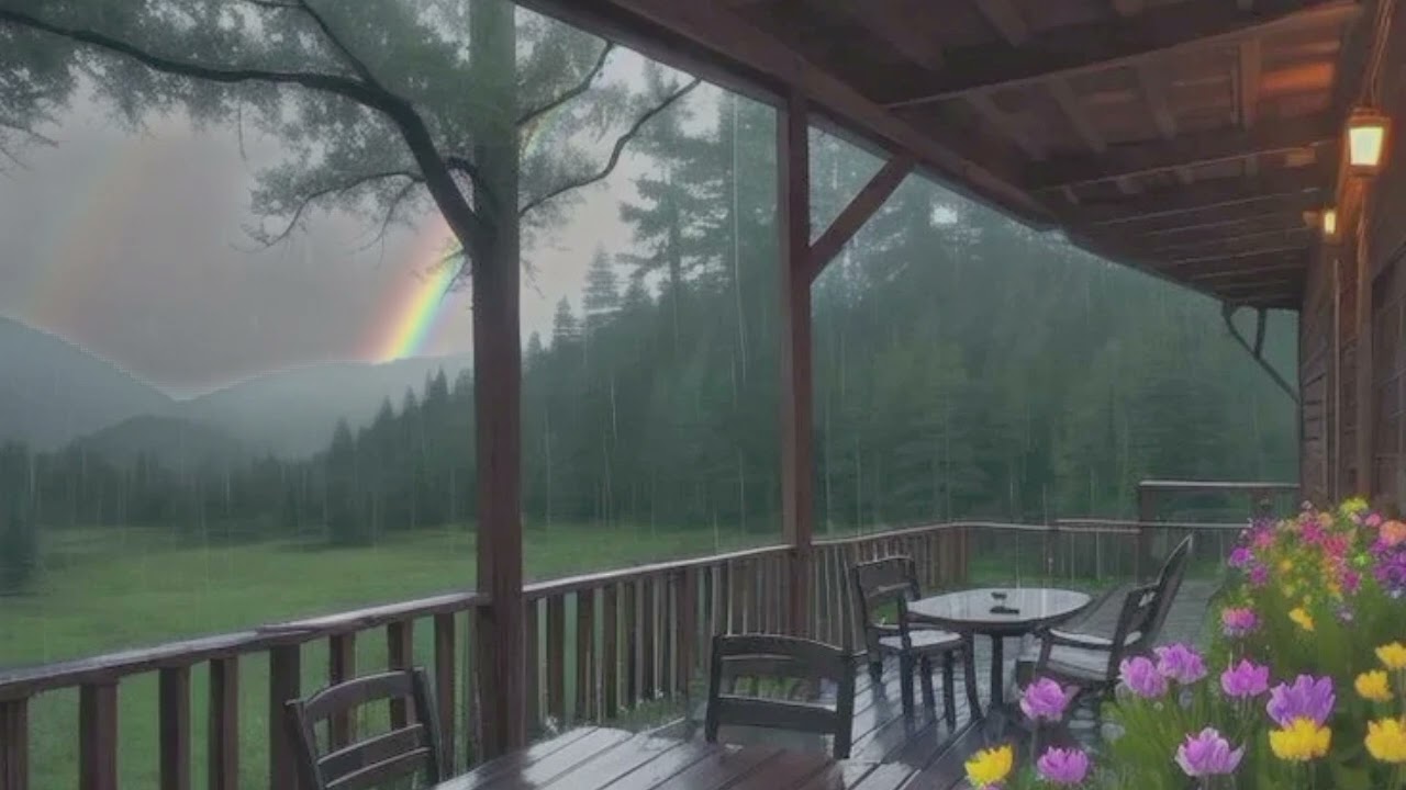 Relaxing Piano Music Rain For Stress Relief 1 Hour