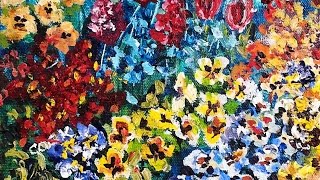 #LOVESUMMERART Pansy Garden  Full-Hour Step-by-Step Acrylic Lesson