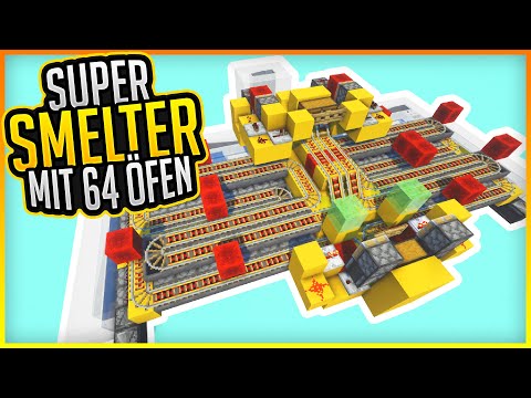 Super Smelter mit 64 Öfen (Tutorial) ✨ Minecraft 1.21 ✨ ErikOnHisPeriod