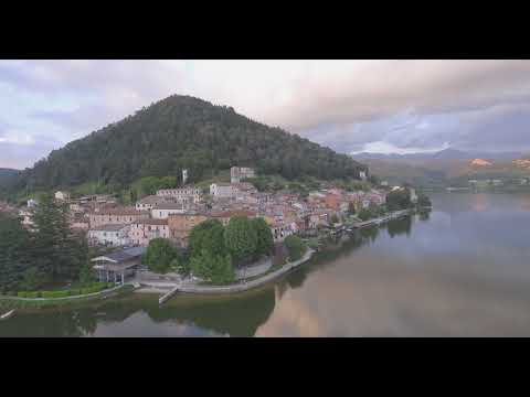 ITALY - LAGO DI PIEDILUCO - 4k - TERNI - UMBRIA - PIEDILUCO LAKE DRONE DJI