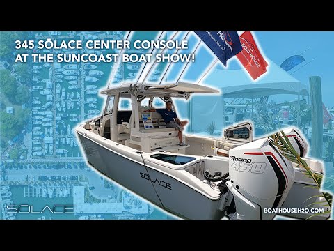 345 Solace at The 2021 Suncoast Boat Show.