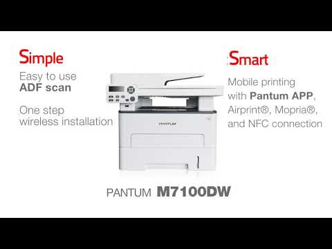 Spausdintuvas Kopijuoklis Skeneris M7100DW PANTUM video