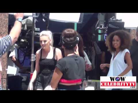 Little Mix spotted filming in Hollywood