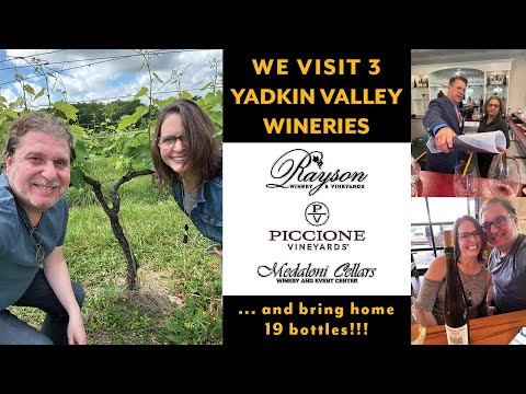 Visiting Rayson Winery, Piccione Vineyards and Medaloni Cellars in NC's Yadkin Valley