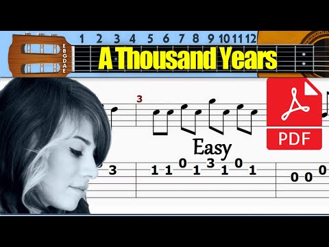 Christina Perri - A Thousand Years Guitar Tab