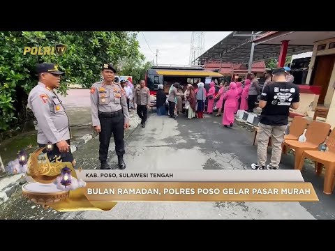 BULAN SUCI RAMADAN, POLRES POSO GELAR PASAR MURAH