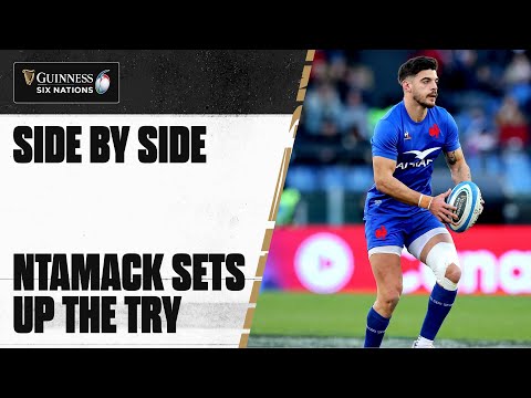 SIDE BY SIDE | Ntamack with a beautiful cross field kick