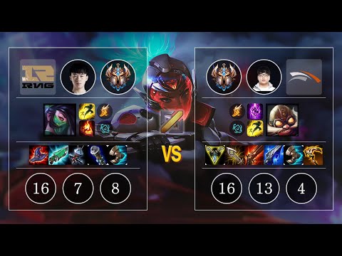 RNG Xiaohu Akali vs HLE Lava Corki Mid - KR Challenger Patch 10.10