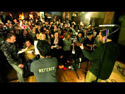 choir! choir! choir! sings Weezer - Holiday