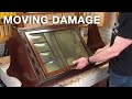 Antique Display Cabinet Damaged by Moving - a Fixing Furniture Restoration