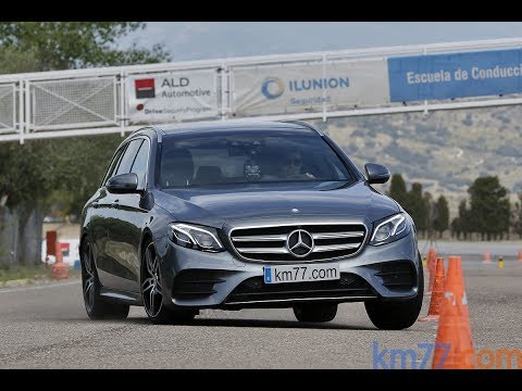 Mercedes Benz Clase E Estate 2016 – Maniobra de esquiva (moose test) y eslalon | km77.com