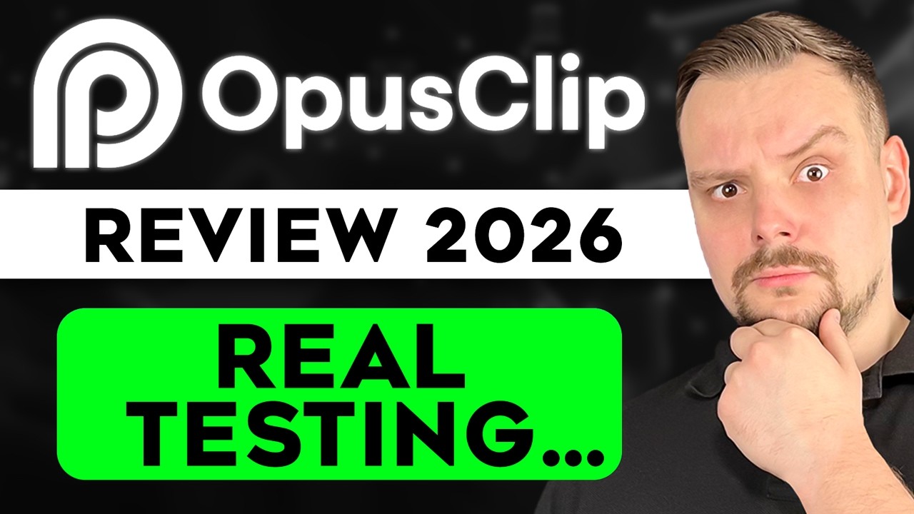 OpusClip Review - 2026 | Can This AI Actually Find Viral Moments? (Full Test) video thumbnail