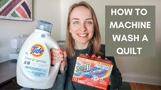 The Stress-Free Way to Machine Wash a Quilt | How to Machine Wash a Quilt | No Bleeding!