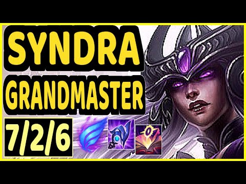 PRETTY (SYNDRA) - 7/2/6 KDA GAMEPLAY - EUW Ranked GRANDMASTER