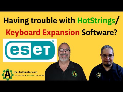Troubles using Text Expanders ESET Security software