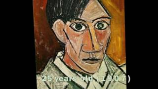 Pablo Picasso’s Self Portrait Evolution From Age 15 To Age 90