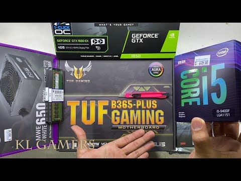 intel Core i5 9400F ASUS B365-PLUS TUF GAMING GIGABYTE NVMe SSD GTX 1650 EX MasterBox Q500L Build