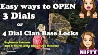 How to OPEN 4 DIAL COMBINATION LOCKS on Clan BASE RAIDS Dayz! Real Simple tips for beginners!
