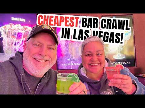 WE TRIED THE CHEAPEST BAR CRAWL IN LAS VEGAS! | ROYAL CRAWL