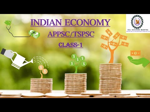 APPSC TSPSC INDIAN ECONOMY TELUGU  CLASS 1
