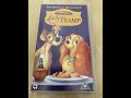 Original VHS Opening And Closing To Lady And The Tramp UK VHS Tape