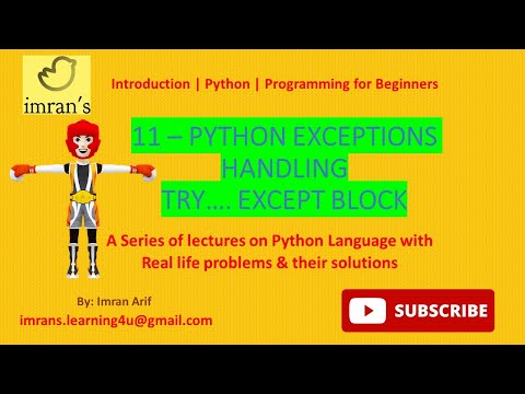 Python Tutorial For Beginners 11 Python Exceptions Handling