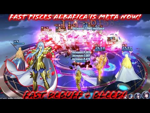 Saint Seiya: Awakening (KOTZ) - Pisces Albafica Fast Build is Meta Now at PvP! Fast Debuff + Bleed!
