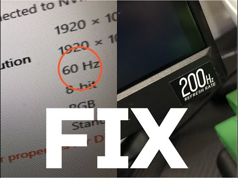 How to FIX monitor Refresh Rate stuck at 60Hz!