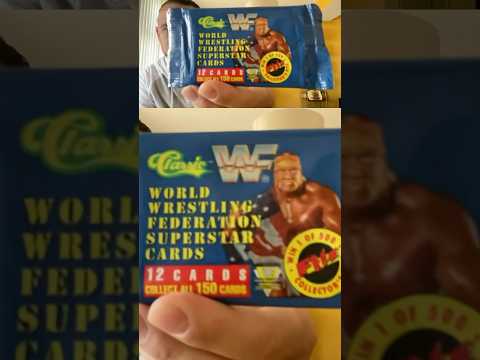 Should I open it? Or should I keep it sealed? WWF 1991 #cardreveal #openingcards #rarecards #topps