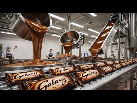 Inside the FACTORY Producing MILLIONS of GALAXY CHOCOLATE Bars