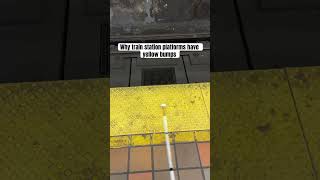Why Train Station Platforms Have Yellow Bumps #blind #LowVision #OrientationAndMobility