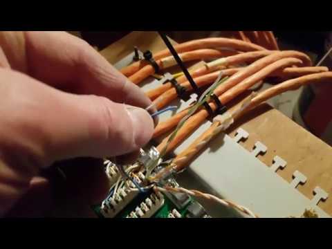 Patchfeld und Netzwerkdose anschließen(patchen) CAT 5 6 7