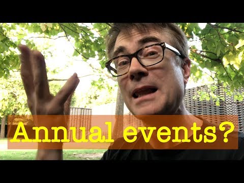 Annual events in your language learning