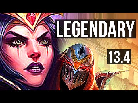 LEBLANC vs ZED (MID) | Rank 3 LeBlanc, 10/1/5, 2.3M mastery, Legendary | TR Grandmaster | 13.4