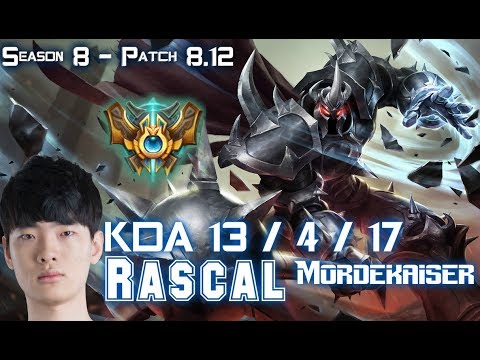 Rascal MORDEKAISER vs IRELIA Bot Lane - Patch 8.12 KR Ranked