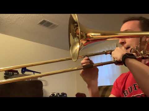 Trombone lesson: B flat major scale and exercise