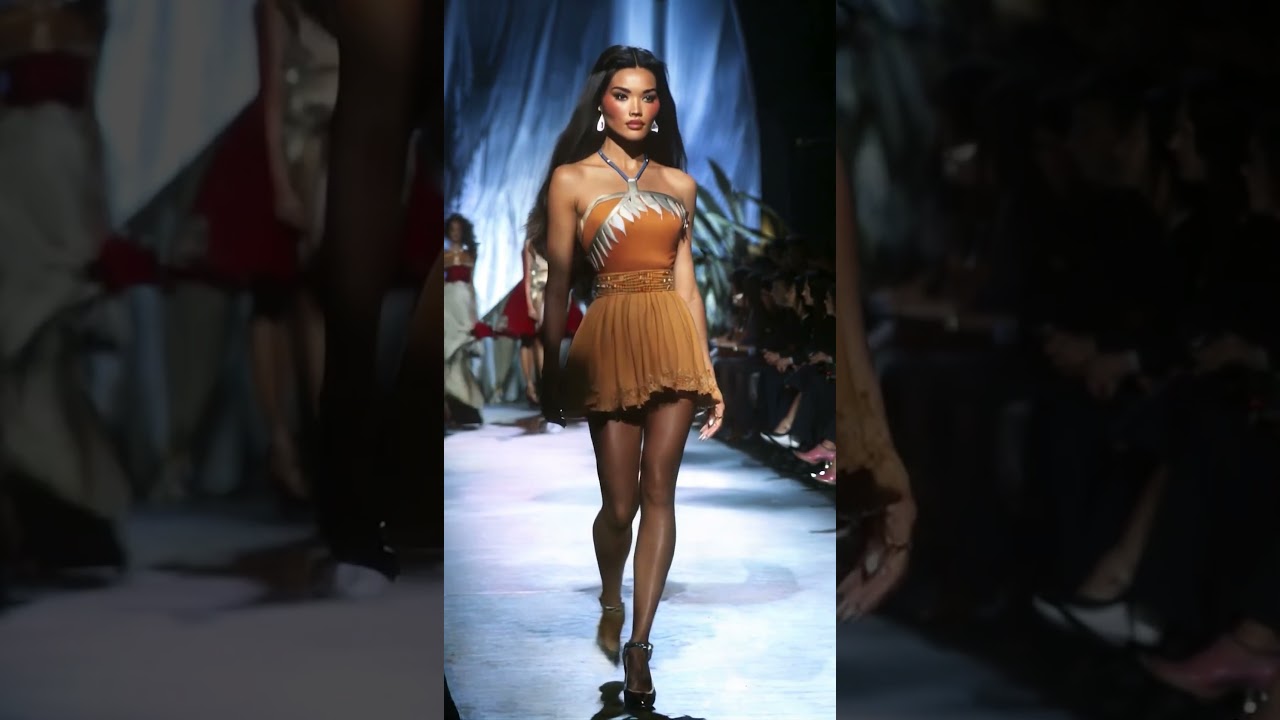 Runway of Disney Princesses #klingai #disneyprincess #runwaygen3