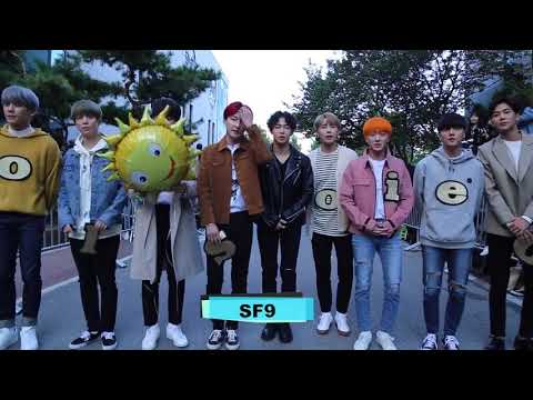 171020 SF9 On the way to Music Bank - Mission: wake up call
