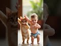 Bébé qui chante et joue avec un chat mignon 🐱💖 | Moments trop adorables