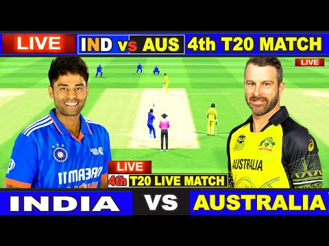 Live: IND Vs AUS, 4th T20 Match | Live Scores & Commentary | India Vs Australia | 2nd Innings