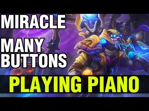 MIRACLE PLAYING PIANO WITH TINKER !! - SO MANY BUTTONS !! - Dota 2