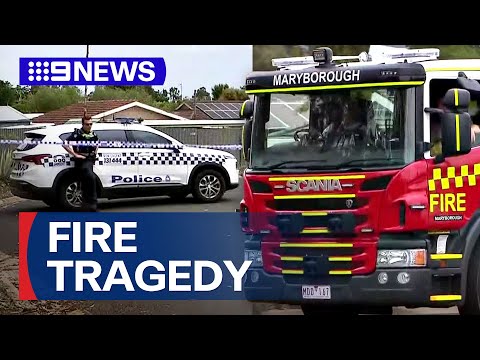 Man dead, toddlers and women injured after house fire in regional Victoria | 9 News Australia