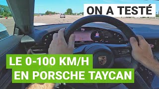 Porsche TAYCAN Turbo : le 0-100 km/h au péage