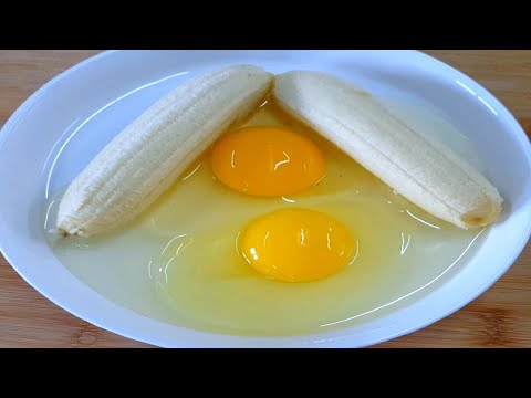Just 2 Banana And 2 Eggs! Easy Recipe Ideal For Breakfast