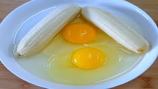 Just 2 Banana And 2 Eggs! Easy Recipe Ideal For Breakfast