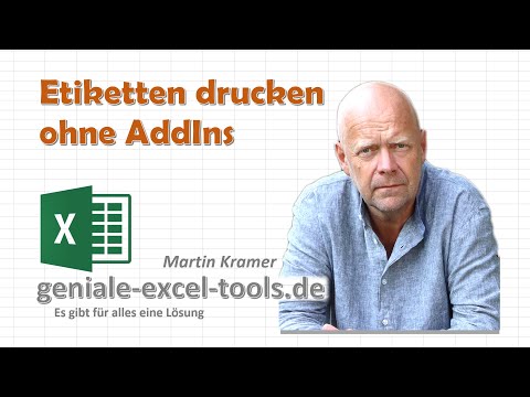 Excel - Barcodes generieren und auf Etiketten drucken