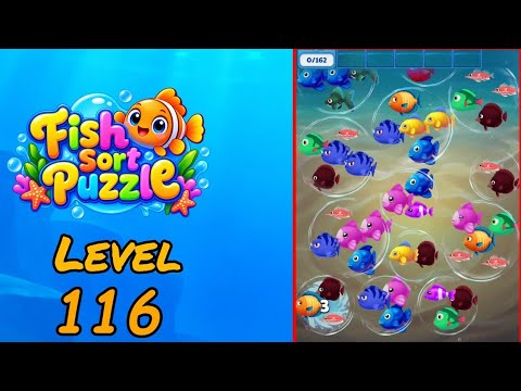 Fish Sort Puzzle Level 116 Walkthrough thumbnail