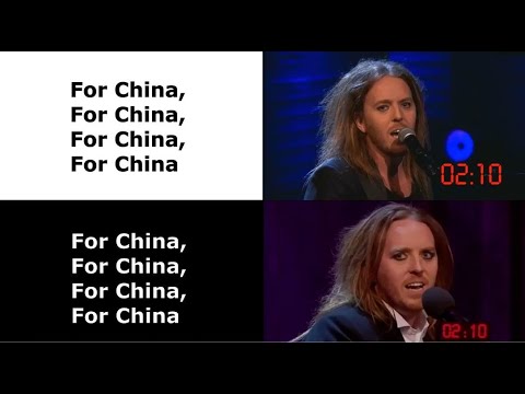 Tim Minchin's '3 Minutes' | US and UK Versions At The Same Time