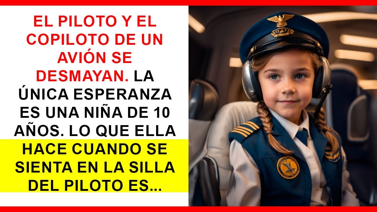 EL PILOTO Y COPILOTO SE DESMAYAN. UNA NIÑA DE 10 AÑOS ES LA ÚNICA ESPERANZA. LO QUE HACE ES...