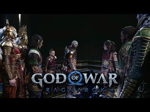 God of War Ragnarök - Kratos Gives A Speech To His Army, And Blows Gjallarhorn To Begin Ragnarok War